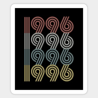 1996 Birth Year Retro Style Magnet